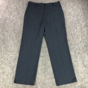 Nike Golf Mens Pants 36x32 (Actual 35x32) Blue Plaid Dri-Fit Straight Flat Front